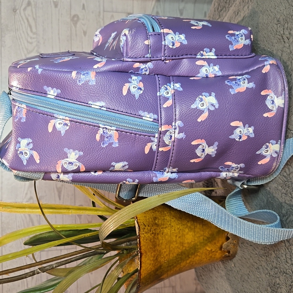 Loungefly Disney Lilo & Stitch Poses Mini Backpack Bag With Pineapple Charm - Picture 2 of 14